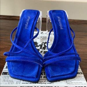 Jeffrey Campbell electric blue heels